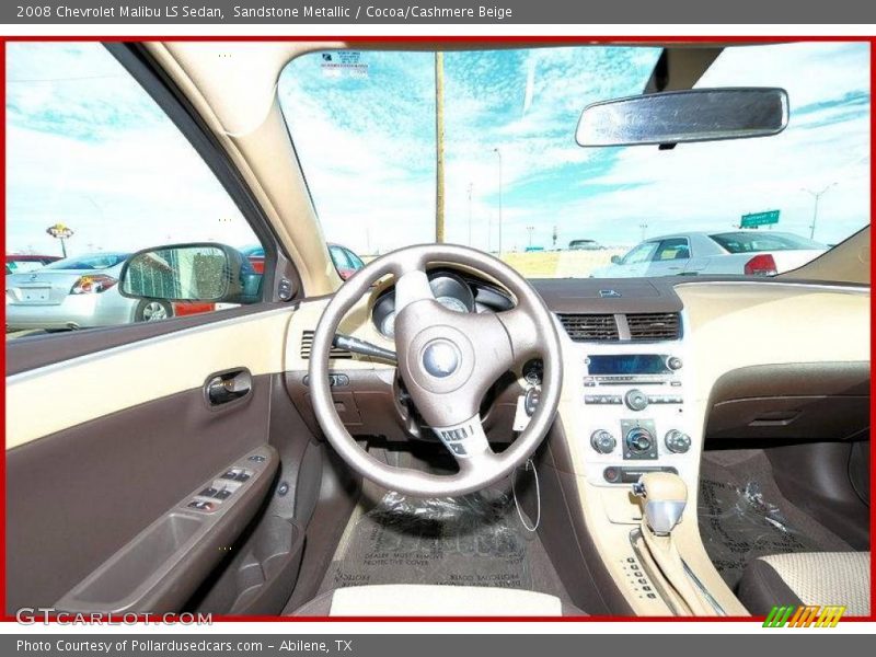 Sandstone Metallic / Cocoa/Cashmere Beige 2008 Chevrolet Malibu LS Sedan