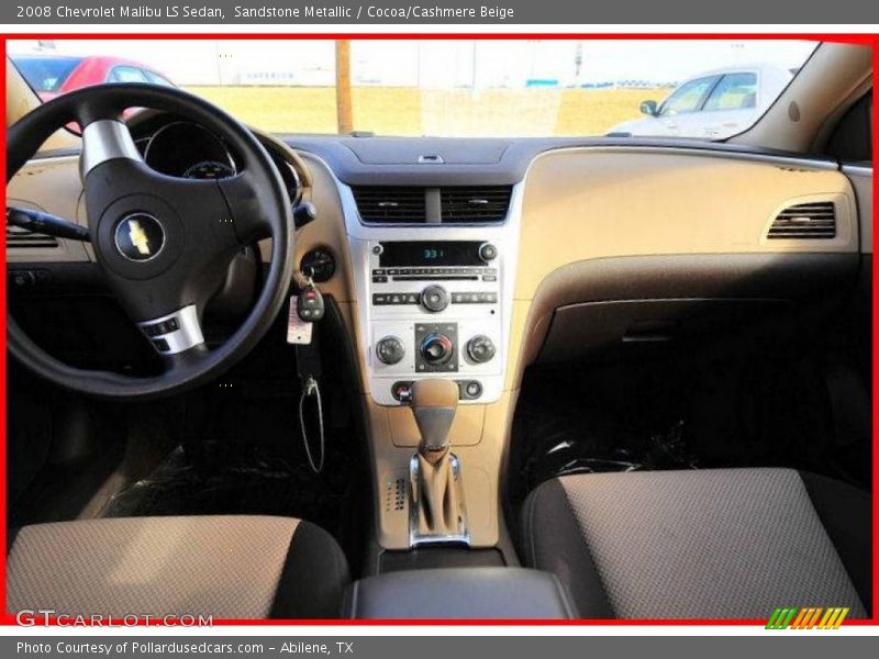 Sandstone Metallic / Cocoa/Cashmere Beige 2008 Chevrolet Malibu LS Sedan