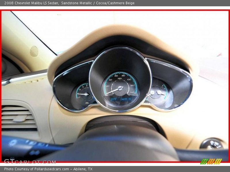 Sandstone Metallic / Cocoa/Cashmere Beige 2008 Chevrolet Malibu LS Sedan