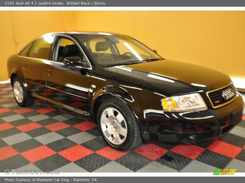 Brilliant Black / Ebony 2003 Audi A6 4.2 quattro Sedan