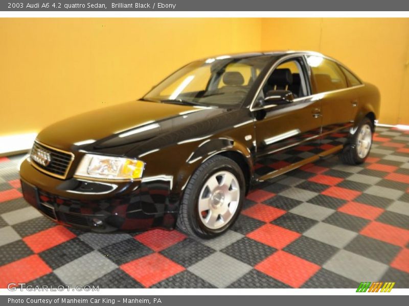 Brilliant Black / Ebony 2003 Audi A6 4.2 quattro Sedan