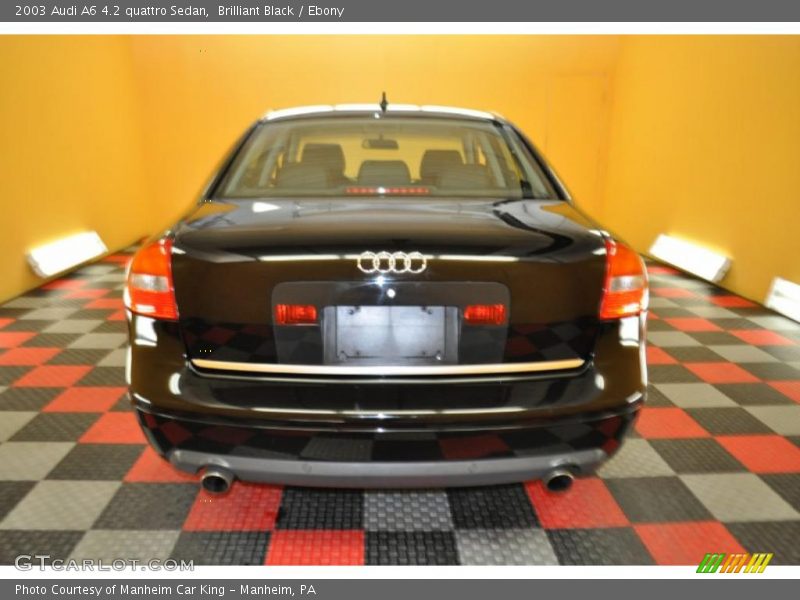 Brilliant Black / Ebony 2003 Audi A6 4.2 quattro Sedan