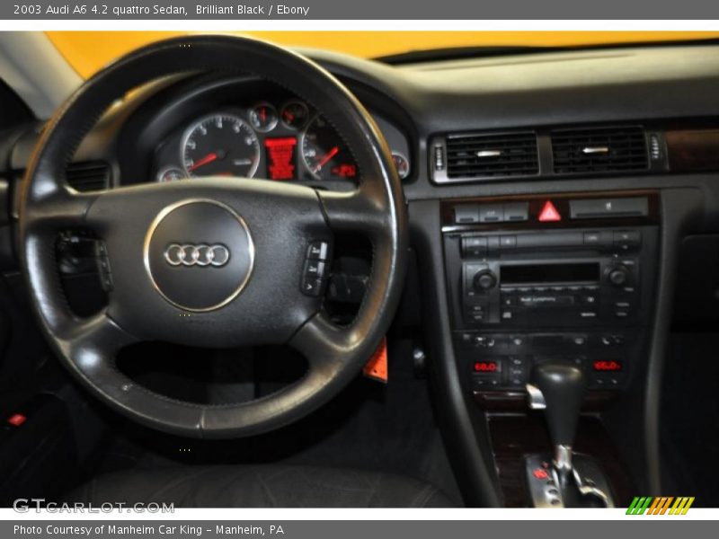 Brilliant Black / Ebony 2003 Audi A6 4.2 quattro Sedan
