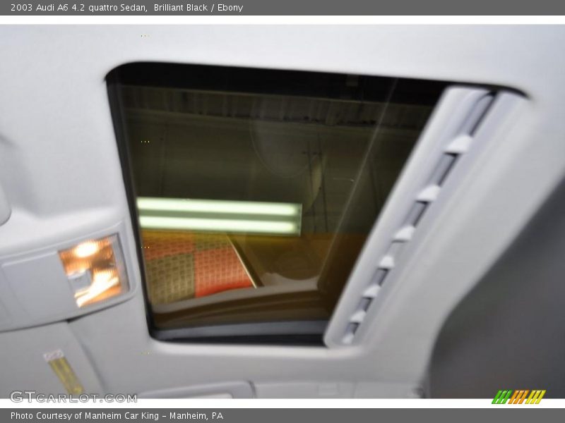 Brilliant Black / Ebony 2003 Audi A6 4.2 quattro Sedan