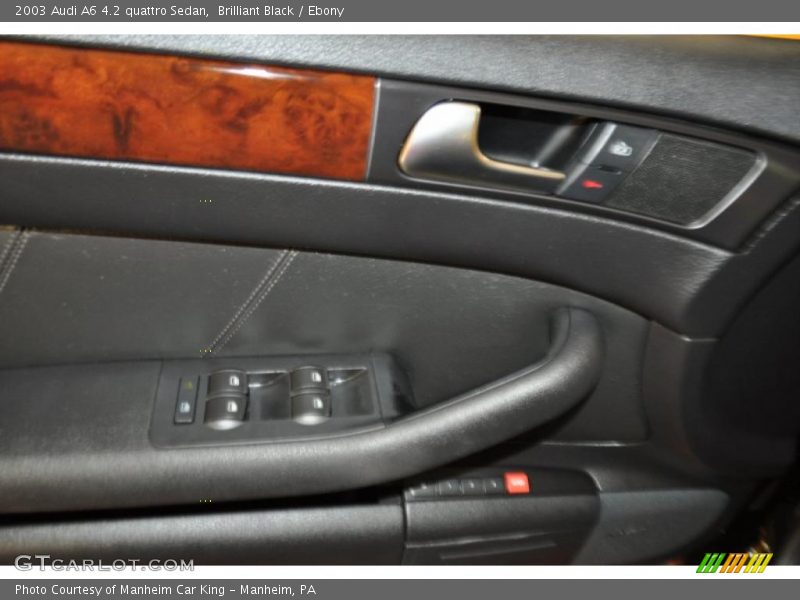 Brilliant Black / Ebony 2003 Audi A6 4.2 quattro Sedan