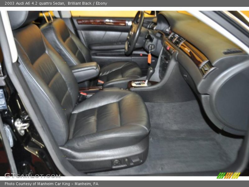 Brilliant Black / Ebony 2003 Audi A6 4.2 quattro Sedan