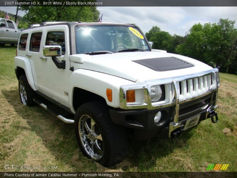 Birch White / Ebony Black/Morocco 2007 Hummer H3 X