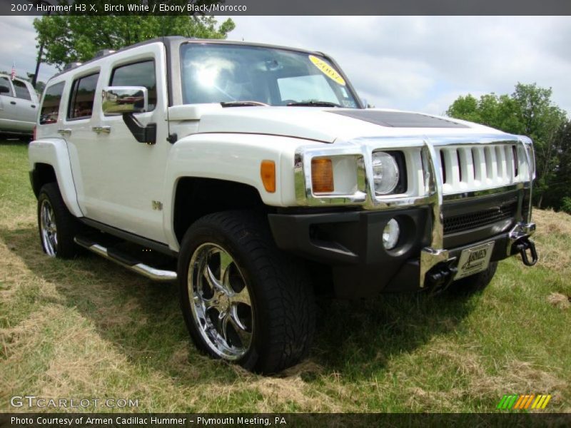 Birch White / Ebony Black/Morocco 2007 Hummer H3 X