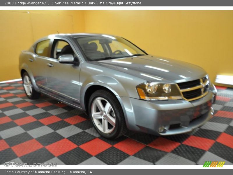 Silver Steel Metallic / Dark Slate Gray/Light Graystone 2008 Dodge Avenger R/T