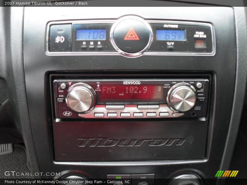Quicksilver / Black 2007 Hyundai Tiburon GS