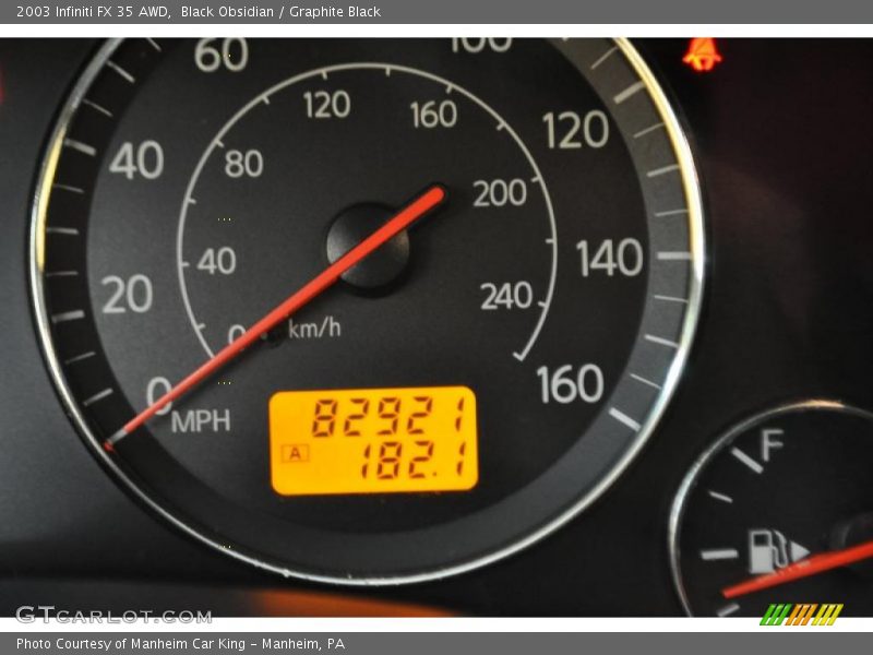 Black Obsidian / Graphite Black 2003 Infiniti FX 35 AWD