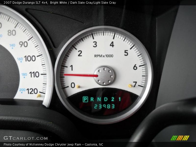 Bright White / Dark Slate Gray/Light Slate Gray 2007 Dodge Durango SLT 4x4