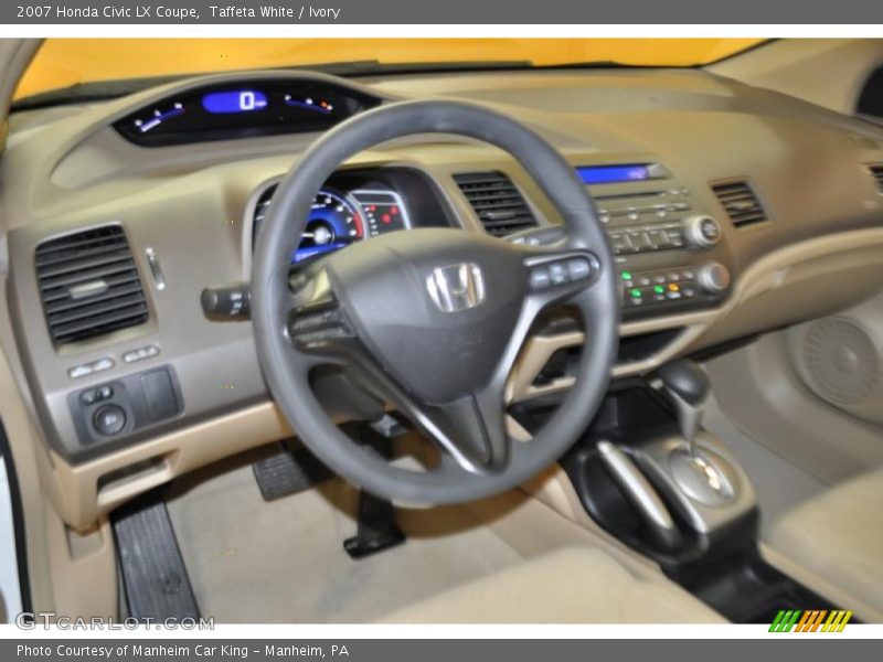 Taffeta White / Ivory 2007 Honda Civic LX Coupe