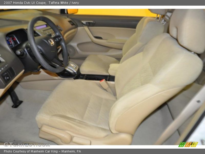 Taffeta White / Ivory 2007 Honda Civic LX Coupe