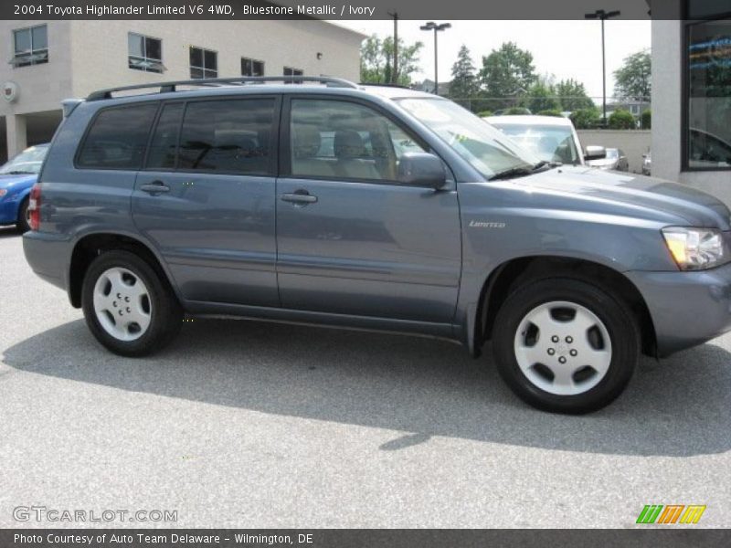 Bluestone Metallic / Ivory 2004 Toyota Highlander Limited V6 4WD