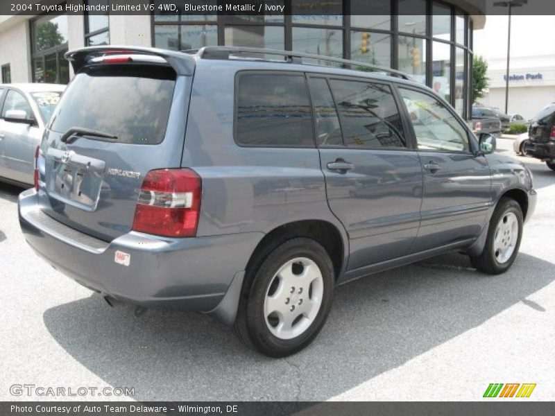 Bluestone Metallic / Ivory 2004 Toyota Highlander Limited V6 4WD