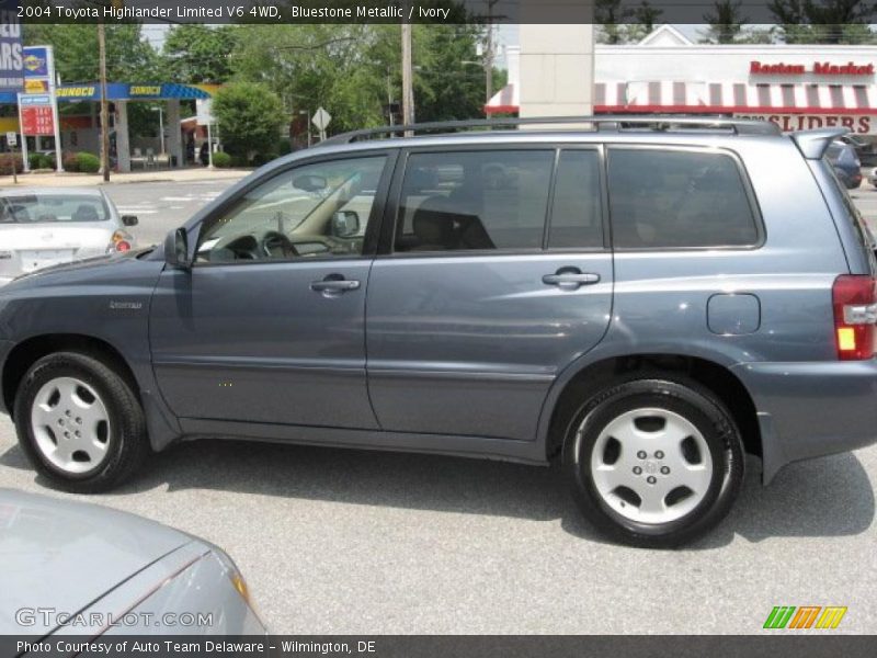 Bluestone Metallic / Ivory 2004 Toyota Highlander Limited V6 4WD