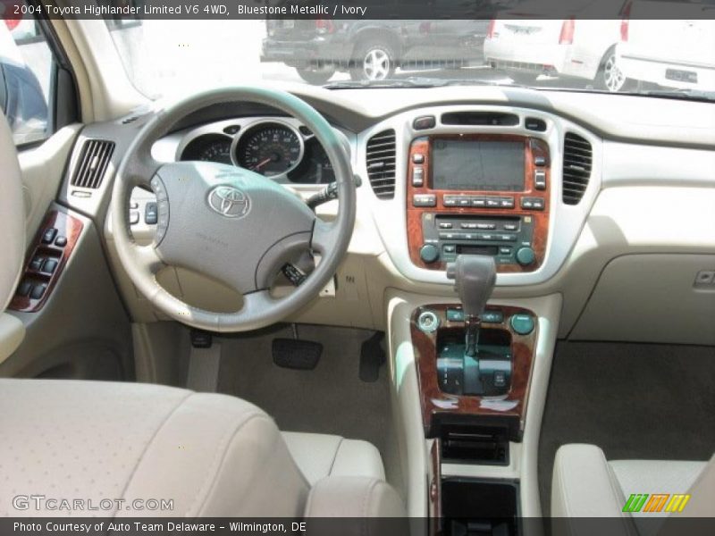 Bluestone Metallic / Ivory 2004 Toyota Highlander Limited V6 4WD