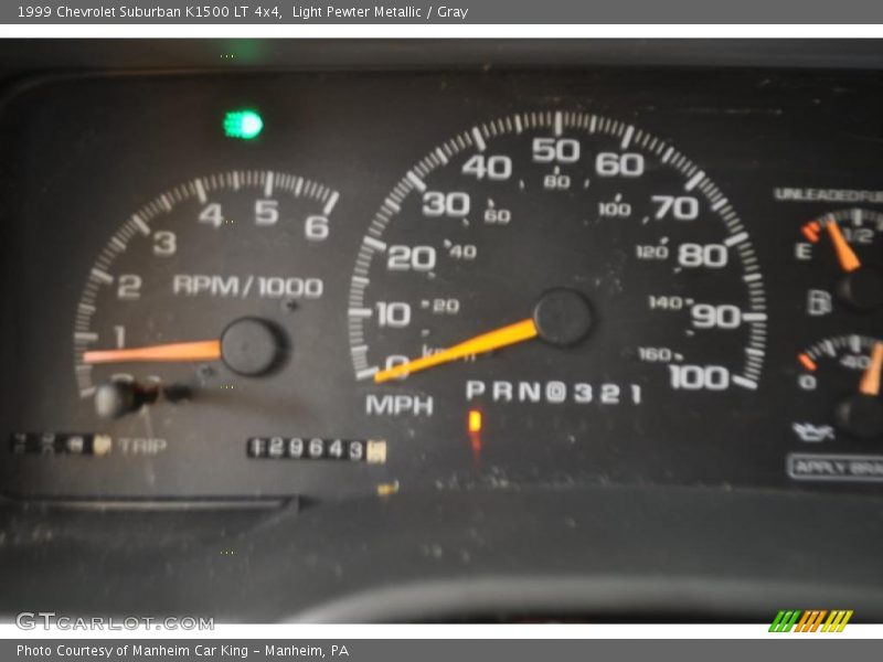 Light Pewter Metallic / Gray 1999 Chevrolet Suburban K1500 LT 4x4