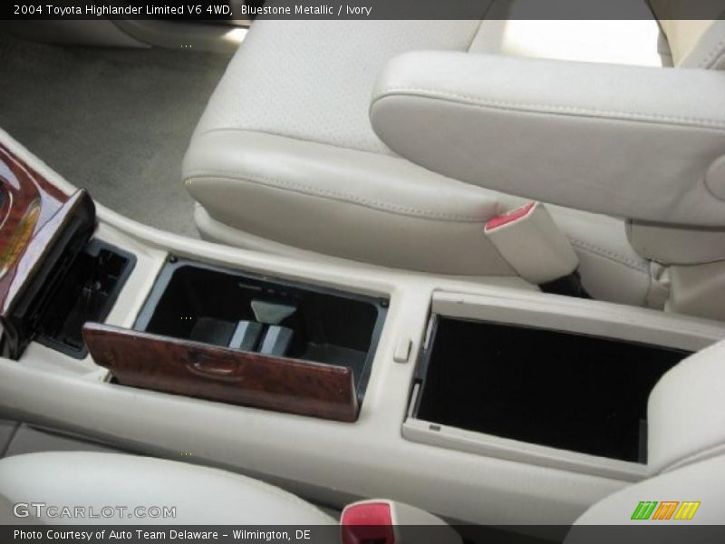 Bluestone Metallic / Ivory 2004 Toyota Highlander Limited V6 4WD