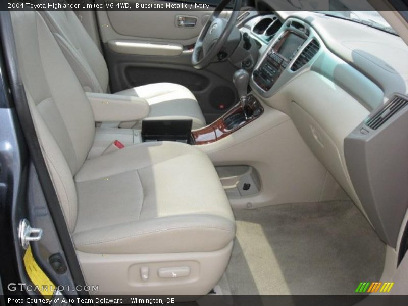 Bluestone Metallic / Ivory 2004 Toyota Highlander Limited V6 4WD