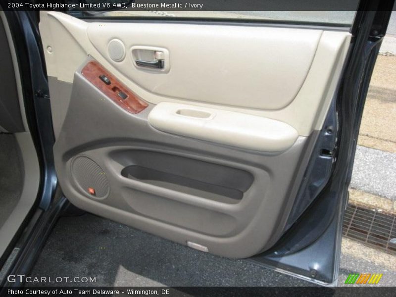Bluestone Metallic / Ivory 2004 Toyota Highlander Limited V6 4WD