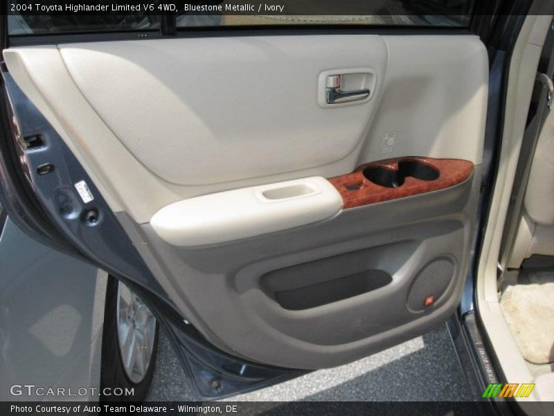 Bluestone Metallic / Ivory 2004 Toyota Highlander Limited V6 4WD