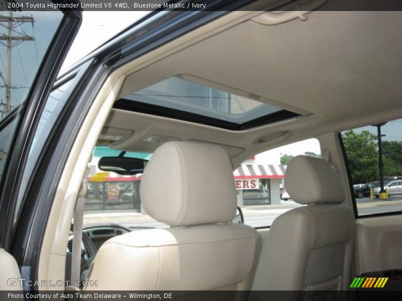 Bluestone Metallic / Ivory 2004 Toyota Highlander Limited V6 4WD
