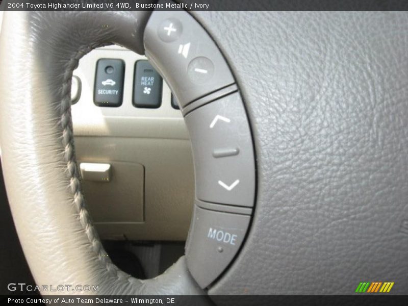 Bluestone Metallic / Ivory 2004 Toyota Highlander Limited V6 4WD
