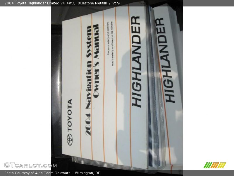 Bluestone Metallic / Ivory 2004 Toyota Highlander Limited V6 4WD