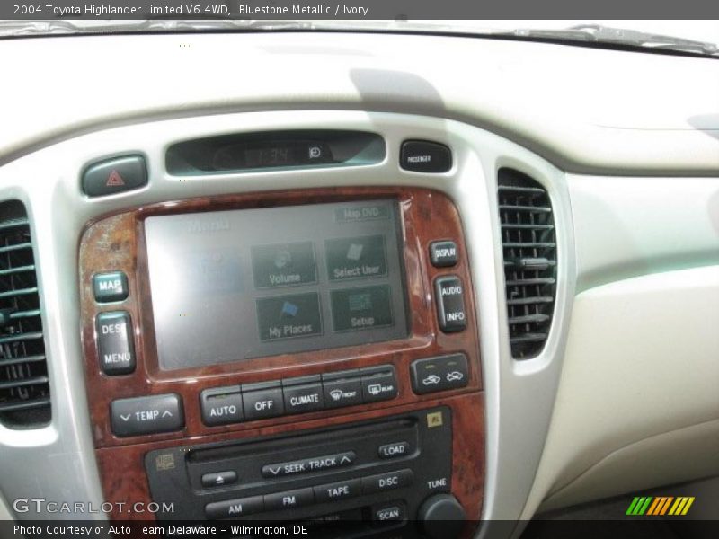 Bluestone Metallic / Ivory 2004 Toyota Highlander Limited V6 4WD