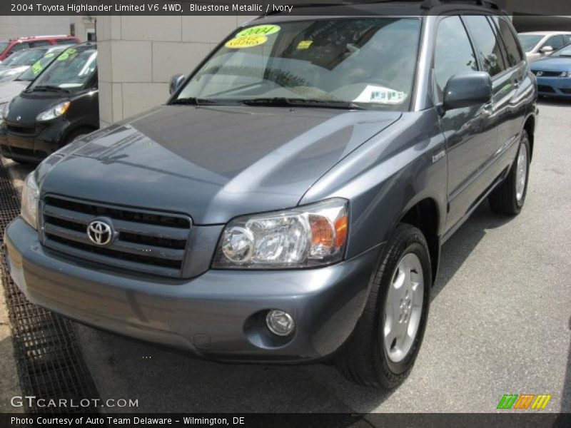 Bluestone Metallic / Ivory 2004 Toyota Highlander Limited V6 4WD