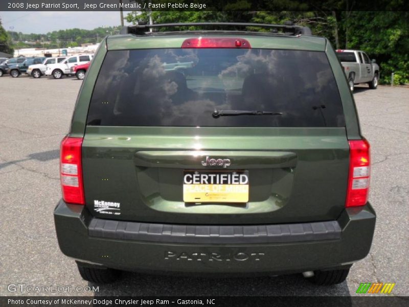 Jeep Green Metallic / Pastel Pebble Beige 2008 Jeep Patriot Sport