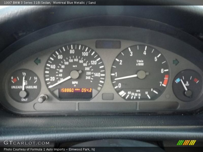 Montreal Blue Metallic / Sand 1997 BMW 3 Series 318i Sedan