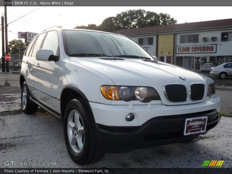 Alpine White / Beige 2003 BMW X5 3.0i