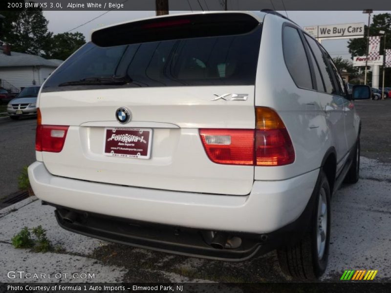 Alpine White / Beige 2003 BMW X5 3.0i