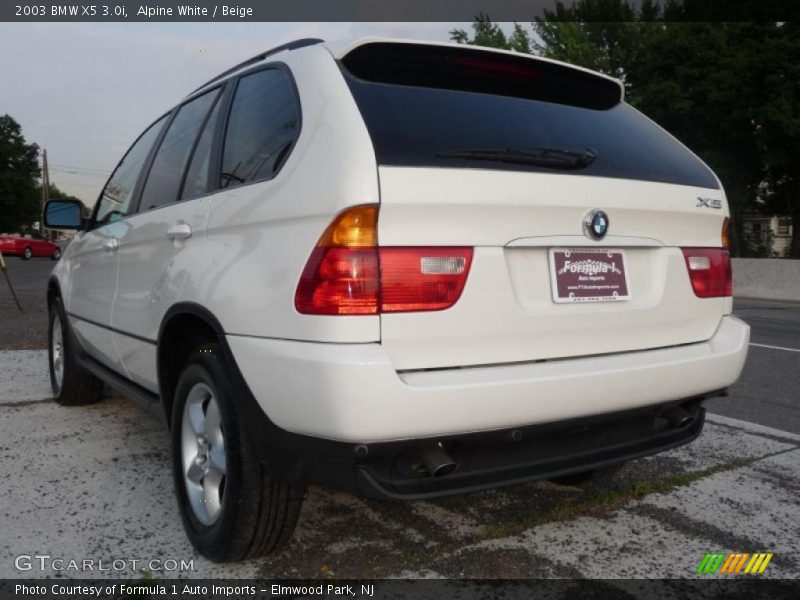 Alpine White / Beige 2003 BMW X5 3.0i