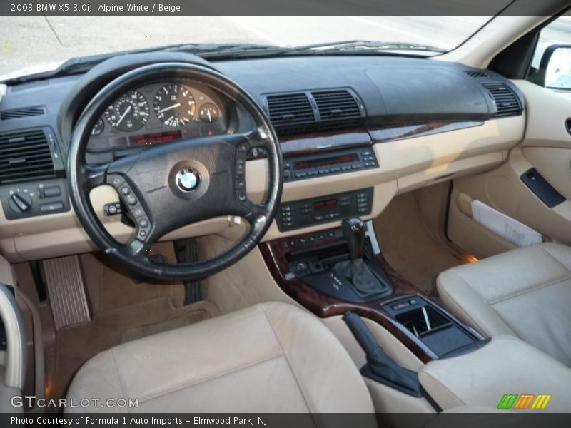 Alpine White / Beige 2003 BMW X5 3.0i