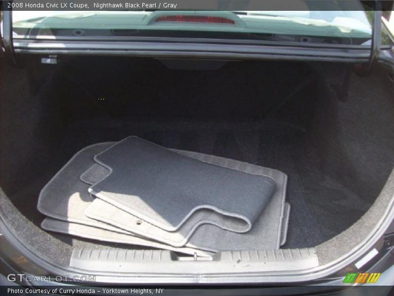 Nighthawk Black Pearl / Gray 2008 Honda Civic LX Coupe