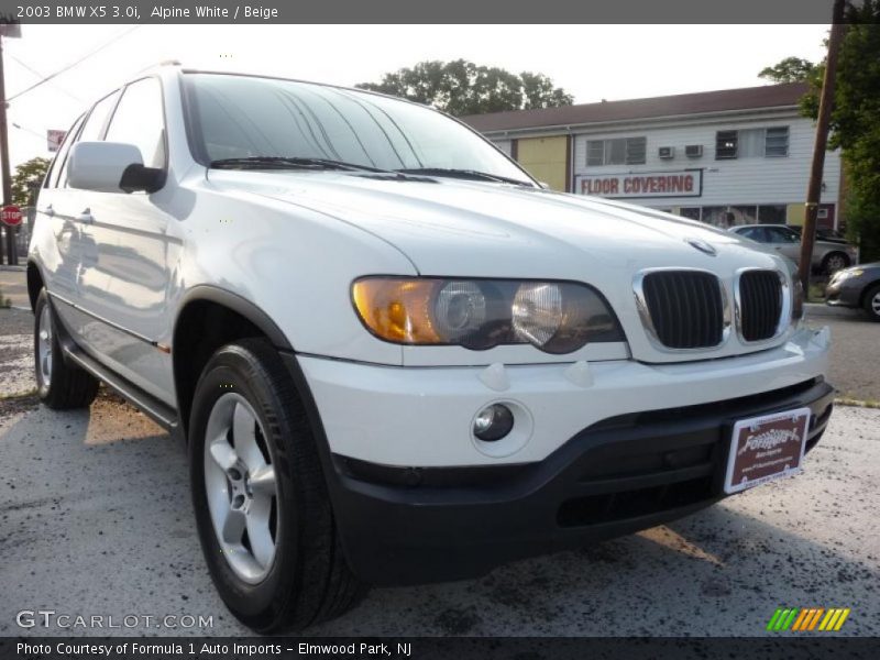 Alpine White / Beige 2003 BMW X5 3.0i