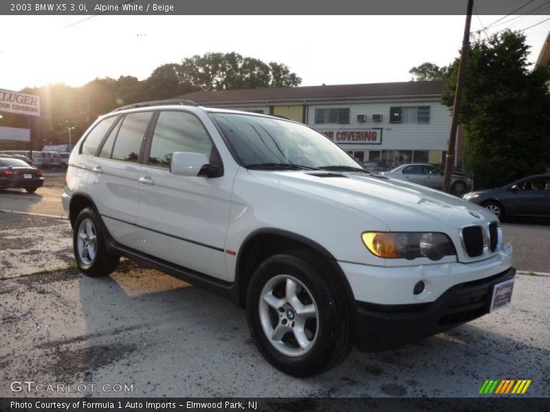 Alpine White / Beige 2003 BMW X5 3.0i