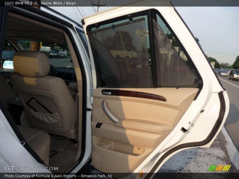 Alpine White / Beige 2003 BMW X5 3.0i