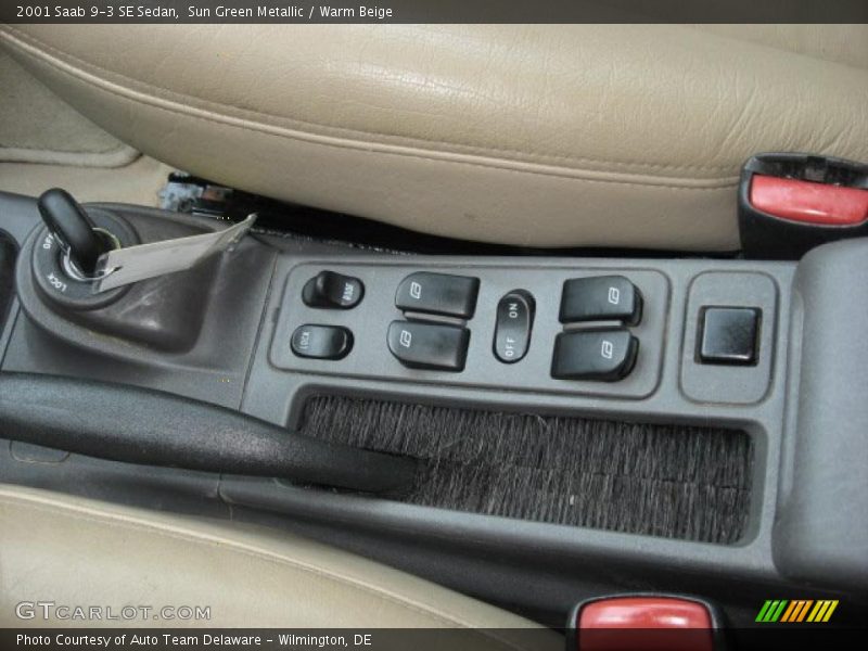 Sun Green Metallic / Warm Beige 2001 Saab 9-3 SE Sedan