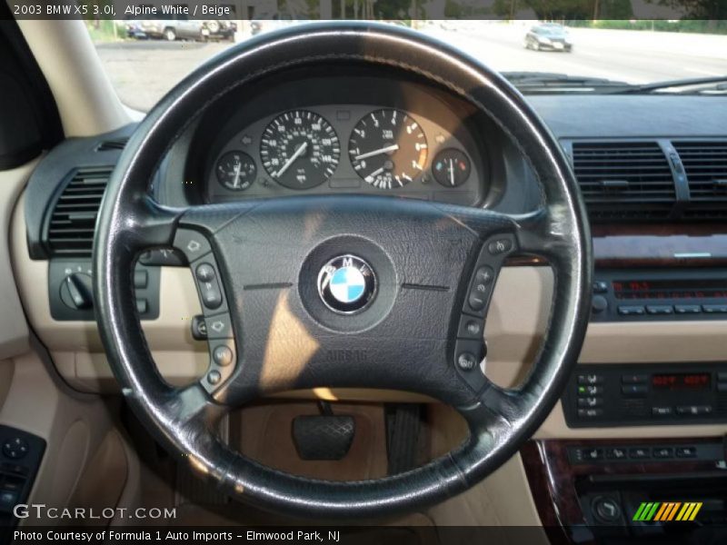 Alpine White / Beige 2003 BMW X5 3.0i