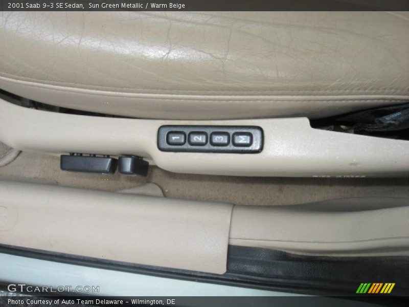 Sun Green Metallic / Warm Beige 2001 Saab 9-3 SE Sedan