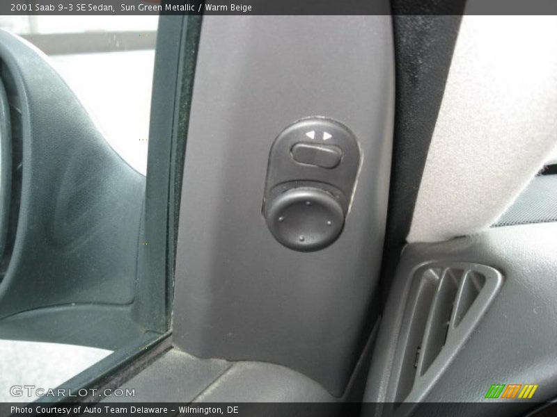 Sun Green Metallic / Warm Beige 2001 Saab 9-3 SE Sedan