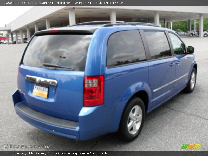 Marathon Blue Pearl / Dark Slate/Light Shale 2008 Dodge Grand Caravan SXT
