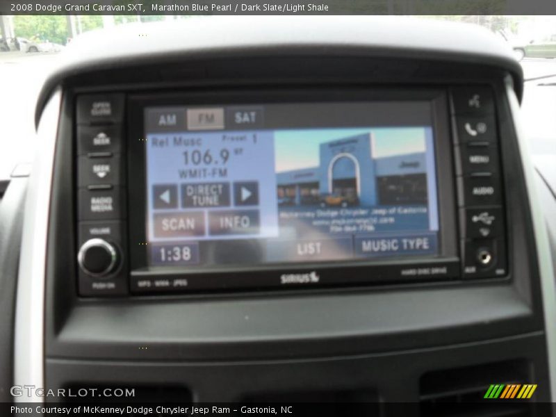Marathon Blue Pearl / Dark Slate/Light Shale 2008 Dodge Grand Caravan SXT