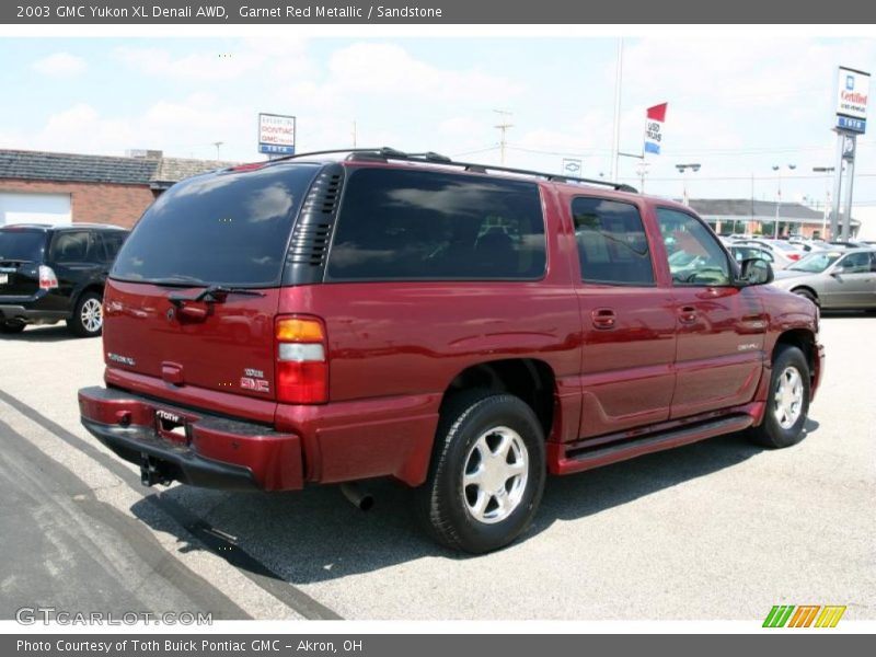 Garnet Red Metallic / Sandstone 2003 GMC Yukon XL Denali AWD