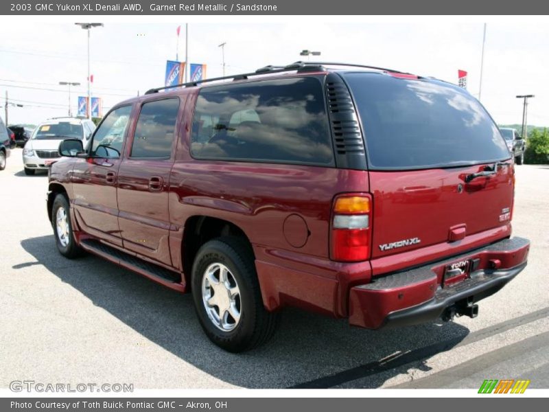 Garnet Red Metallic / Sandstone 2003 GMC Yukon XL Denali AWD